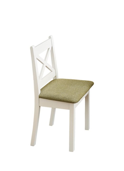 Stühle & Sitzbänke - Esszimmermöbeln, in Farbe WEISS-GRÜN, in Ausführung Stühle, 2er-Set Ansicht 1