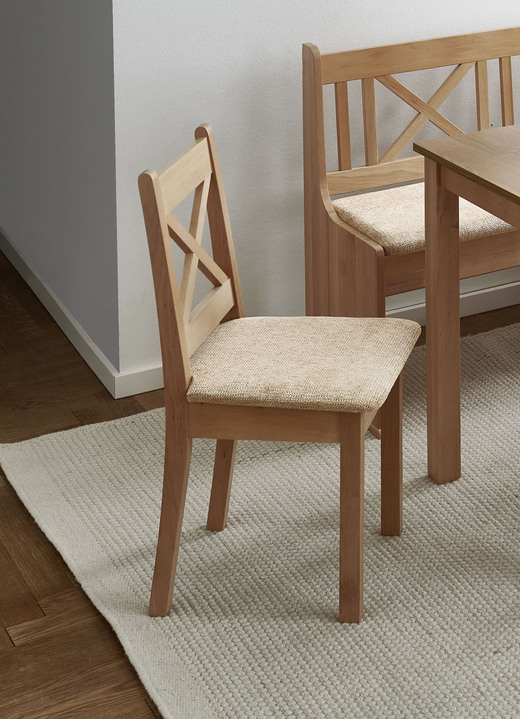 Landhausmöbel - Esszimmermöbeln, in Farbe NATUR-BEIGE, in Ausführung Stühle, 2er-Set Ansicht 1