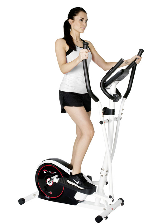 Fitness - Christopeit Crosstrainer CT3, in Farbe WEISS-SCHWARZ-ROT Ansicht 1