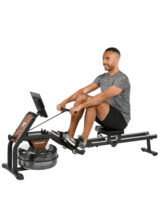Fitness - Christopeit Wasserrudergerät Garda, in Farbe SCHWARZ-BRAUN Ansicht 1