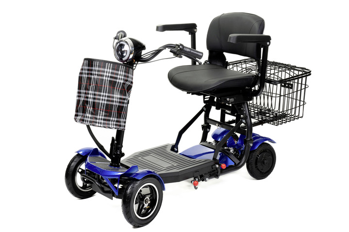 Elektromobilität - 4-Rad-Roller von Antar, in Farbe BLAU Ansicht 3