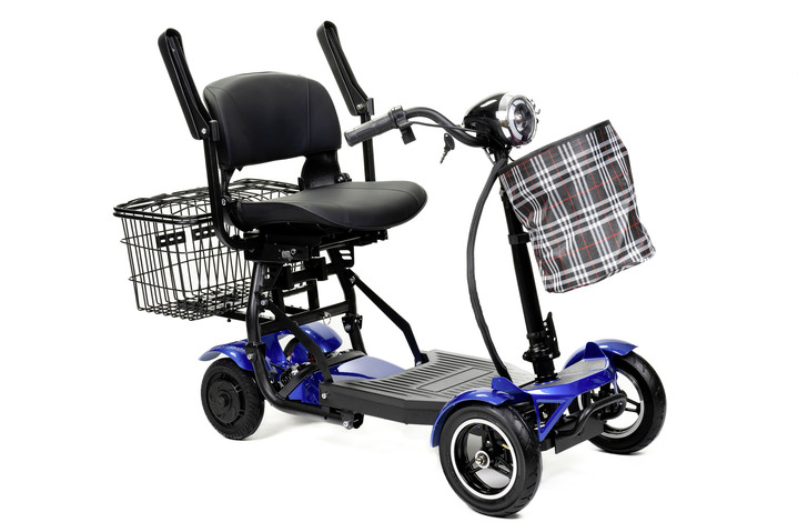 Elektromobilität - 4-Rad-Roller von Antar, in Farbe BLAU Ansicht 2