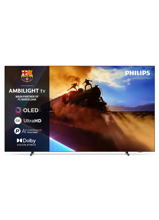 Fernseher - Rahmenloser 4K Ultra HD OLED Ambilight-TV, in Farbe SCHWARZ Ansicht 1