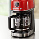 Küchengeräte-Serien - Ariete Frühstücksserie moderna im Retro-Design, in Farbe WEISS, in Ausführung Kaffeemaschine – Farbe ROT – Ansicht 1
