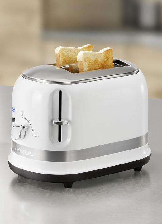 Küchengeräte-Serien - Ariete Frühstücksserie moderna im Retro-Design, in Farbe WEISS, in Ausführung Toaster Ansicht 1
