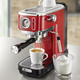 Kaffee-Vollautomaten & Espressomaschinen - Ariete Espressomaschine moderna im Retro-Design – Farbe ROT Kaffee-Vollautomaten & Espressomaschinen - Ariete Espressomaschine moderna im Retro-Design, in Farbe SCHWARZ