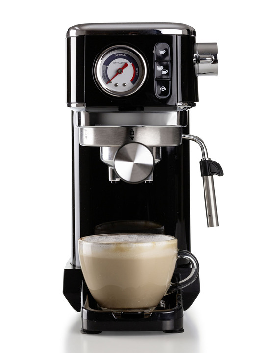 Kaffee-Vollautomaten & Espressomaschinen - Ariete Espressomaschine moderna im Retro-Design, in Farbe SCHWARZ Ansicht 1
