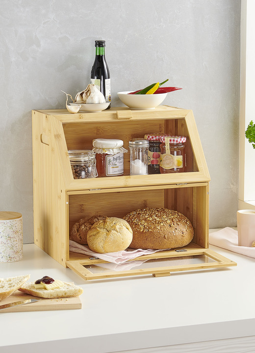Haushaltshelfer - Backwaren-Theke für das Frühstücksbuffet zu Hause, in Farbe BRAUN Ansicht 1