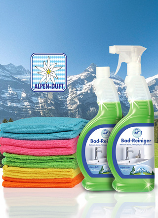 Badreiniger-Set mit Alpen-Duft