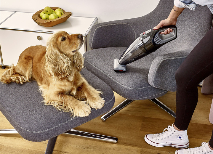 Mit Akku - Severin HV7147 2-in-1 Akku-Handstaubsauger, in Farbe GRAU-ROT-SCHWARZ Ansicht 3