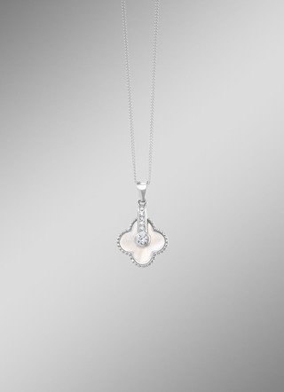 Schimmernder Muschel-Anhänger mit Zirkonia-
