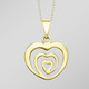 Anhänger - Herz-Anhänger – ein Symbol der Liebe und Eleganz, in Farbe  – Ansicht 1