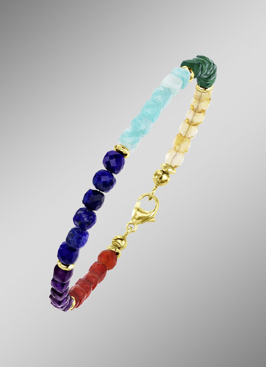 Halsketten - Funkelnde Garnitur mit Edelsteinen, in Farbe , in Ausführung Armband Ansicht 1