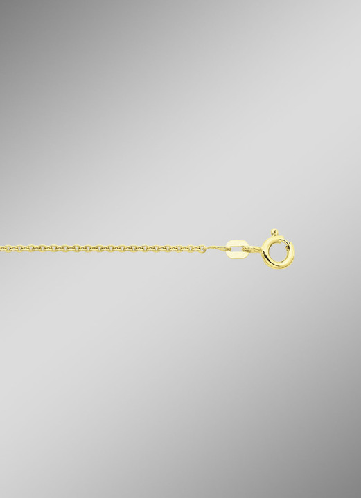 Halsketten - Herrlich verspielte, vergoldete Rundankerkette aus Silber 925/- fein, in Farbe  Ansicht 3