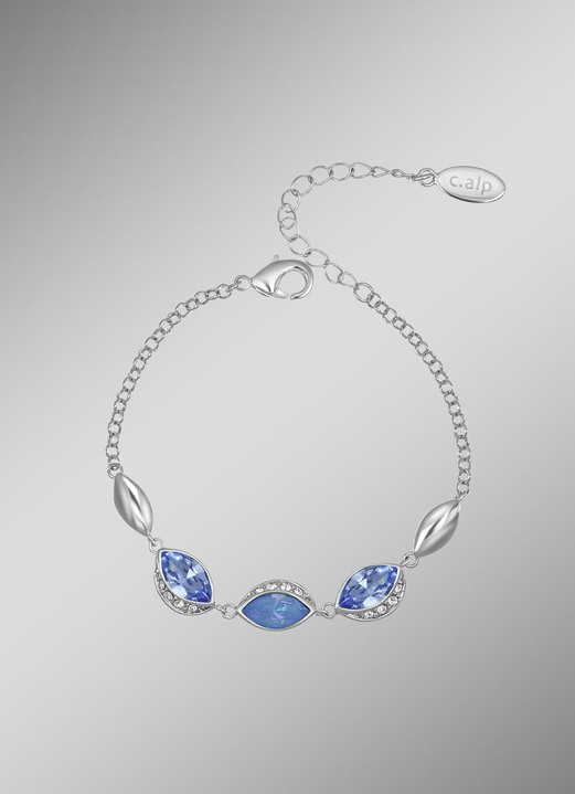 Armbänder - Funkelnde Eleganz in Blau – Armband mit Swarovski-Kristalle, in Farbe  Ansicht 1
