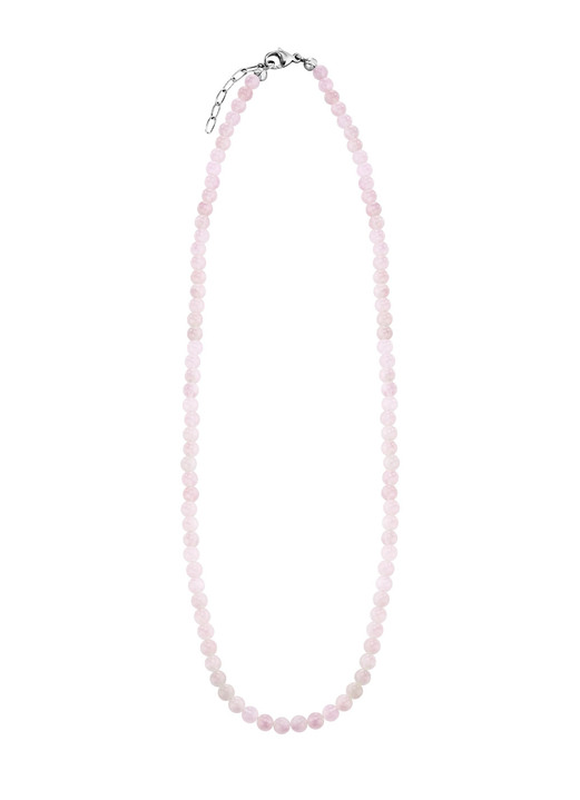 Halsketten - Halskette mit echtem Rosenquarz, in Farbe  Ansicht 2