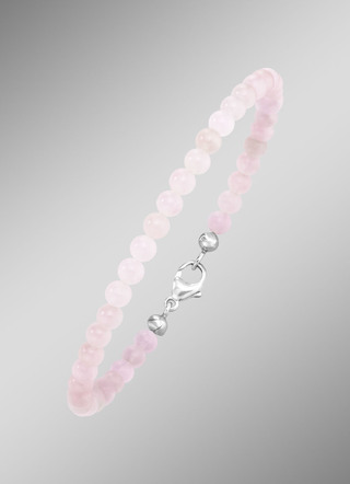 Armband mit echtem Rosenquarz
