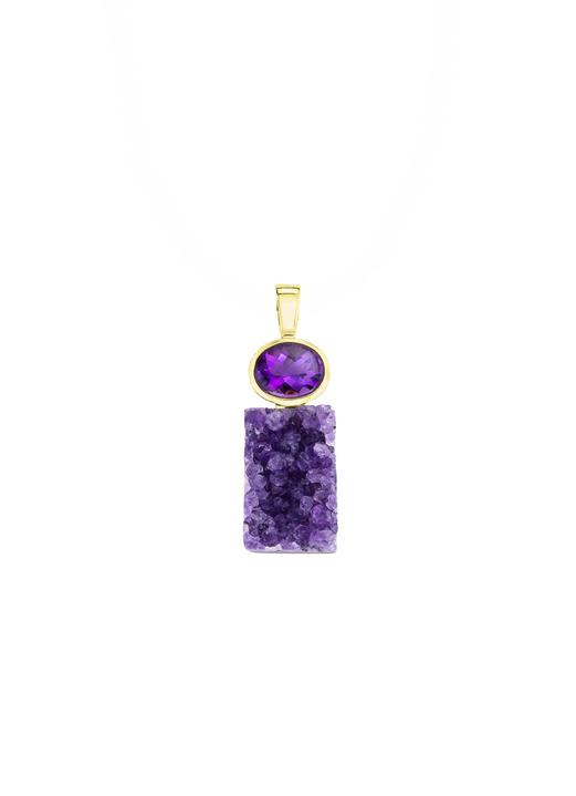 Anhänger - Anhänger mit echter Amethyst-Faszination, in Farbe  Ansicht 2