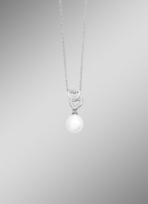 Anhänger - Ein Symbol der Liebe – Herz-Anhänger aus Silber, in Farbe  Ansicht 1