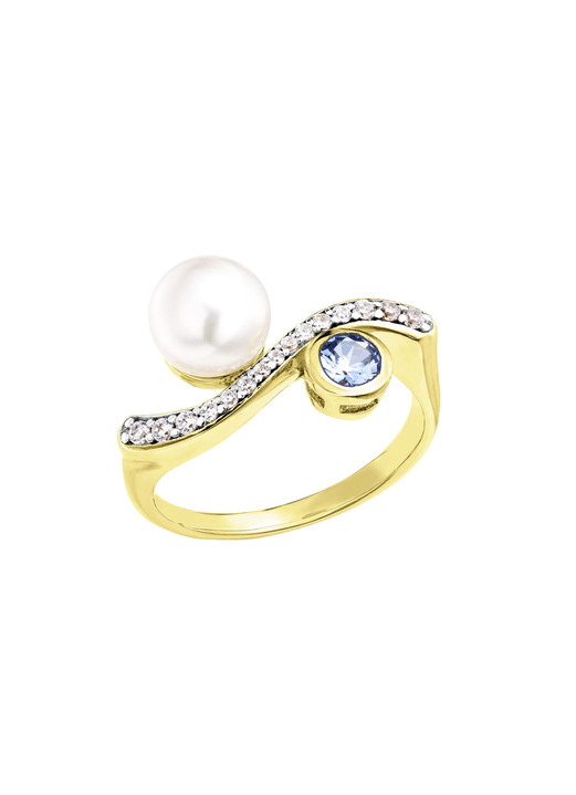 Ringe - Glanzvolle Raffinesse – Vergoldeter Damenring, in Größe 160 bis 220, in Farbe  Ansicht 2