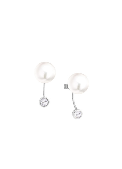 Ohrschmuck - Klassische Ohrstecker mit Süßwasser-Zuchtperlen, in Farbe  Ansicht 2