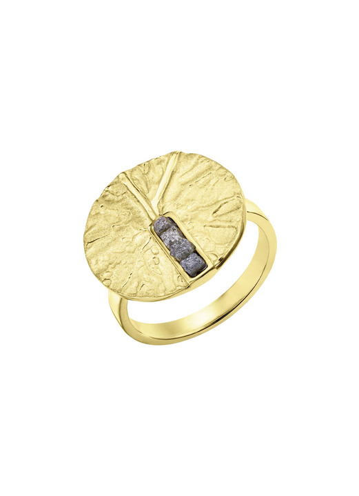 Ringe - Pure Eleganz:Damenring mit 4 Roh-Diamanten, in Größe 160 bis 220, in Farbe  Ansicht 2