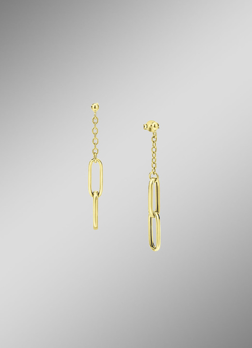 Ohrschmuck - Eleganz in Bewegung: Ohrstecker aus feinem Gold, in Farbe  Ansicht 1