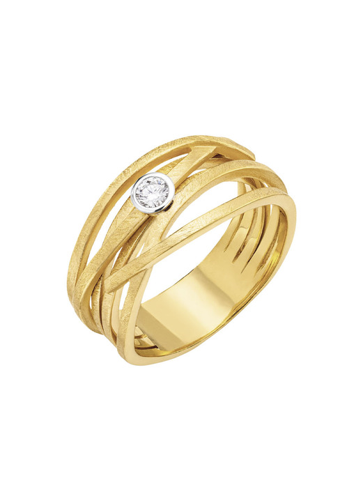 Ringe - Edler Damenring mit Brillant, in Größe 160 bis 220, in Farbe  Ansicht 2