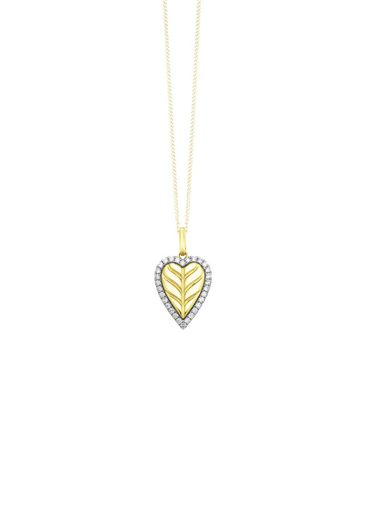 Anhänger - Herz-Anhänger mit Brillanten  Ansicht 2 Anhänger - Herz-Anhänger mit Brillanten , in Farbe  Ansicht 2