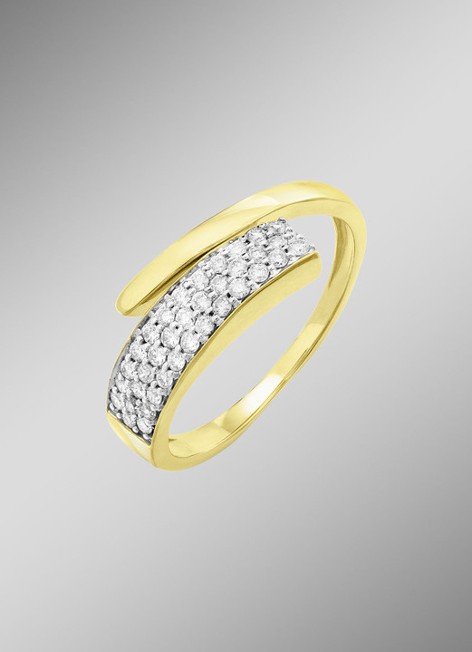 Ringe - Eleganter Damenring mit Brillanten, in Größe 160 bis 220, in Farbe  Ansicht 1