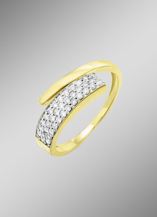 Eleganter Damenring mit Brillanten