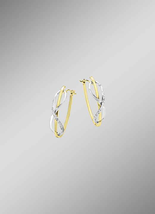 Ohrschmuck - Creolen in Bicolor, in Farbe  Ansicht 1