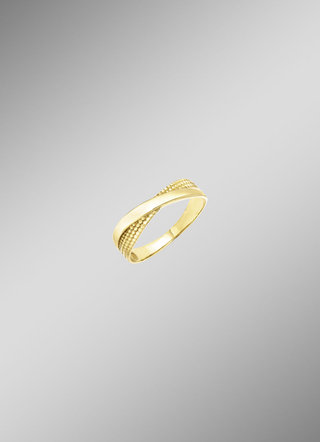 Glänzender Damenring aus Gold