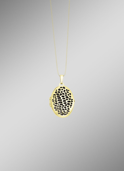 Anhänger - Medaillon mit Leopardenmuster, in Farbe  Ansicht 1