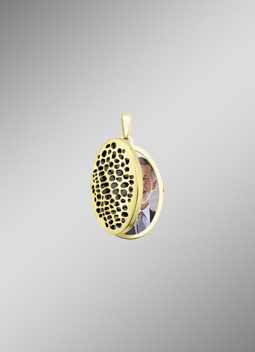 Anhänger - Medaillon mit Leopardenmuster, in Farbe  Ansicht 2