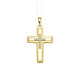 Anhänger - Durchbrochener Kreuz-Anhänger mit Brillanten – Ansicht 2 Anhänger - Durchbrochener Kreuz-Anhänger mit Brillanten, in Farbe  – Ansicht 2