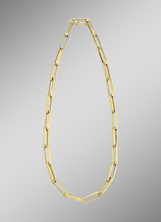 Interessante Glieder-Halskette aus Gold-