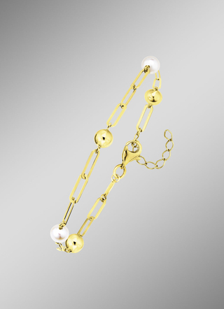 Armband aus Gold mit Süßwasser-Zuchtperlen