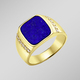 Ringe - Herrenring mit Lapislazuli und Zirkonia, in Größe 180 bis 240, in Farbe  – Ansicht 1