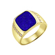 Ringe - Herrenring mit Lapislazuli und Zirkonia, in Größe 180 bis 240, in Farbe  – Ansicht 2
