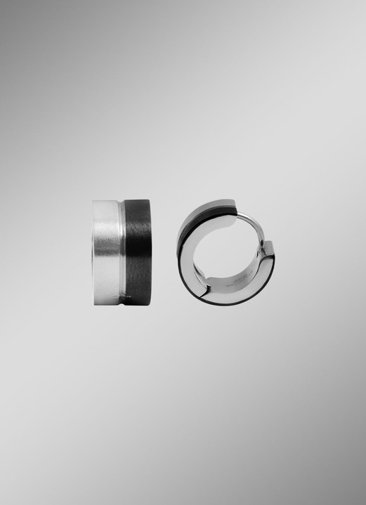 Herren-Modeschmuck - Maskuline und ausdrucksstarke Klappcreolen, in Farbe  Ansicht 2