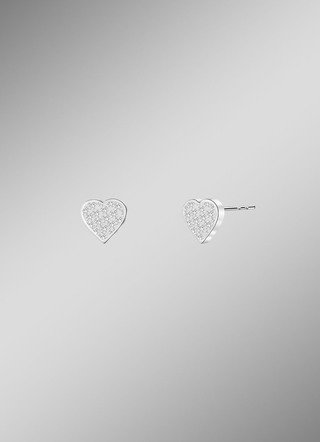 Romantische Ohrstecker mit funkelnden Kristallen