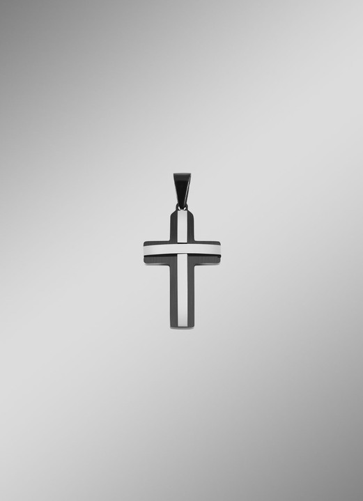 Herren-Modeschmuck - Stilvoller Kreuz-Anhänger, in Farbe  Ansicht 1