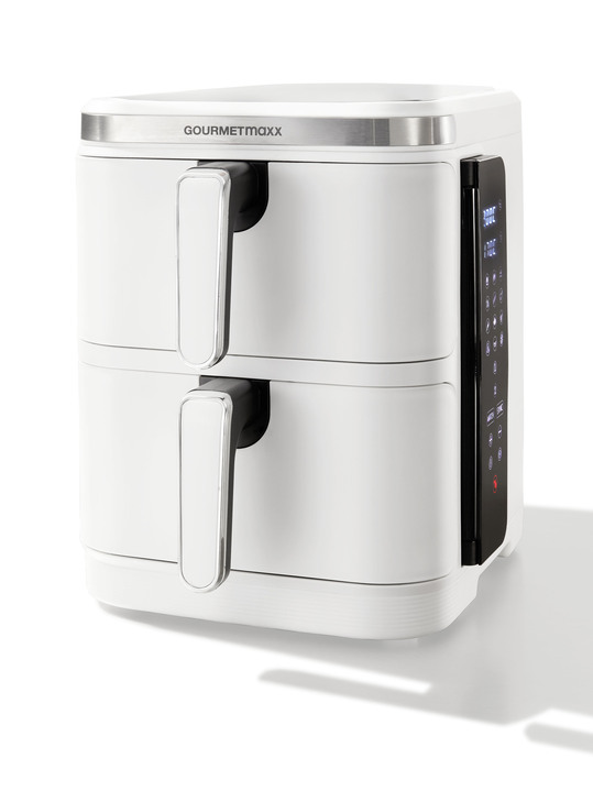 Heißluftfritteusen - Digitale Doppelkammer-Heißluftfritteuse „FryUP“, in Farbe GRAU Ansicht 10