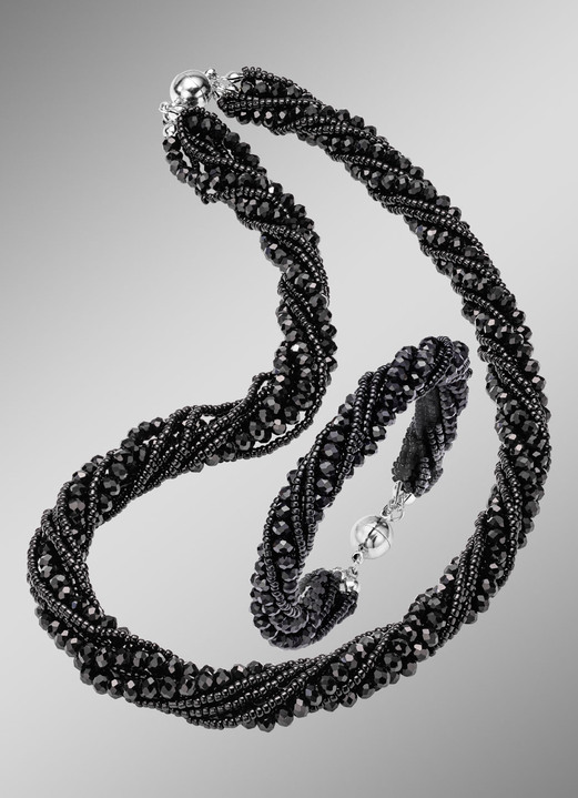 Schmucksets - Wundervoll funkelndes Schmuck-Set, 2-teilig, in Farbe SCHWARZ Ansicht 1