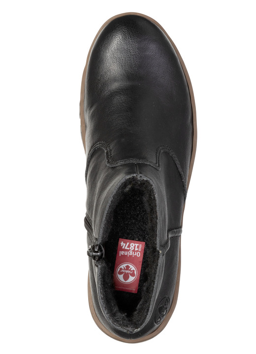 Stiefel & Stiefeletten - Rieker, gefütterte Damen-Stiefeletten, Winterschuhe, mit Reißverschluss, in Größe 036 bis 042, in Farbe SCHWARZ Ansicht 2