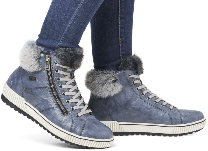 Stiefel & Stiefeletten - Remonte, gefütterte Damen-Boots, Winterschuhe, Weite G, mit herausnehmbarem Fußbett, in Größe 036 bis 042, in Farbe JEANS Ansicht 1