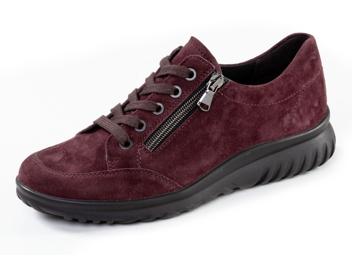 Slipper & Schnürschuhe - ELENA EDEN, bequeme Damen-Schnürschuhe, Weite H, mit herausnehmbarem Fußbett, in Größe 3 1/2 bis 8, in Farbe BURGUND Ansicht 1