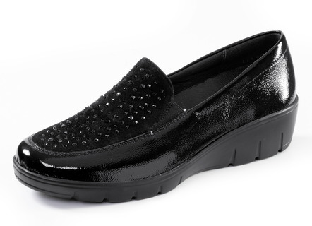 ELENA EDEN, bequeme Damen-Slipper, Weite H, mit herausnehmbarem Fußbett