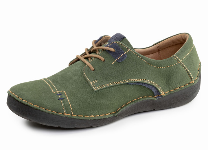 Slipper & Schnürschuhe - Josef Seibel, klassische Damen-Schnürschuhe, Weite G, mit herausnehmbarem Fußbett, in Größe 036 bis 043, in Farbe CAMEL-MARINE Ansicht 11